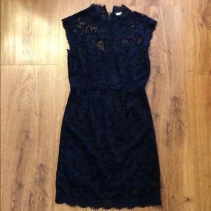 Black Lace Short Dress